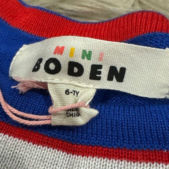 NWT Mini Boden Nutcracker holiday sweater dress size 6-7 - Picture 3 of 6